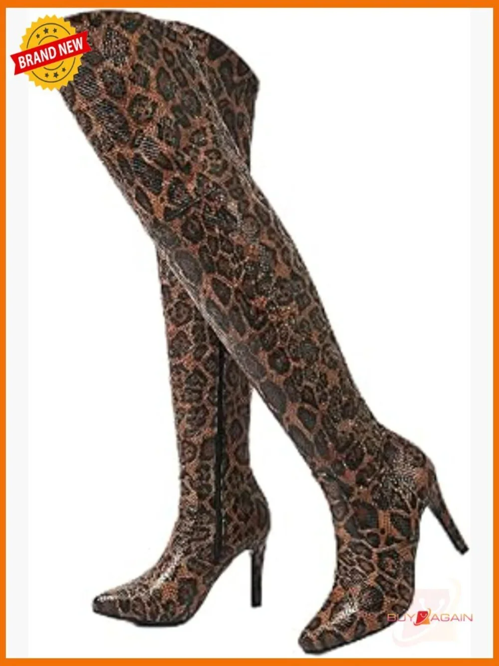 Over the Knee Thigh High Boots Chunky Heel Side Zipper Faux Suede